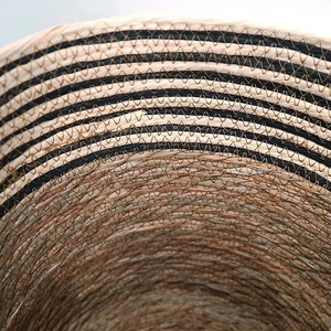 Panier de rangement en jonc de mer naturel à rayures avec poignées, panier de rangement fait main, vente en gros, écologique, fabriqué au Vietnam - Product Image 5