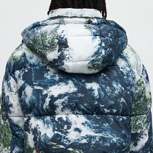 Winter 2026 Casual Winter Polyester Bubble <b>Jacket</b> for Men with Pockets Wholesale Custom Printed Puffer <b>Jacket</b> for Men Customized - Product Image 6