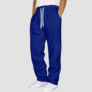 Pantalon de survêtement léger pour homme fabriqué par OEM, coupe décontractée, jambe large, multicolore - Product Image 4