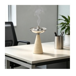 Emerald Green <b>Marble</b> Tripod Incense Burner – Gunmetal Slotted <b>Mesh</b> Lid Charcoal Bakhoor Caddy - Product Image 5