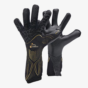 Gants de gardien de but de football avec protection avancée des doigts, pointes et rembourrages anti-hyperextension, et latex haute adhérence - Product Image 6