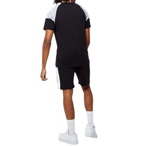 Men’s Black and <b>White</b> <b>2</b> <b>Piece</b> Shorts <b>Set</b> Custom Logo T-Shirt and Shorts Casual Summer Streetwear Outfit Street Wear Top Quality - Product Image 2