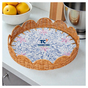 Fabricant professionnel de plateaux en nacre, style de service de luxe, plateau de service en nacre, Vietnam - Product Image 1