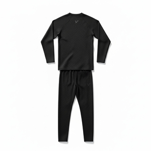 Winter <b>Thermal</b> Compression Tracksuit Fleece Lined <b>Men</b> Sports Suit Base Layer Workout Clothes Windproof Gym Training Set - Product Image 4