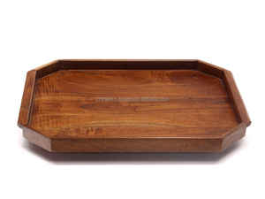 Plateau de service en bois moderne Opus personnalisé Plateau de forme et de taille sur mesure avec bois ou poignée pour salle à manger et décoration élégantes - Product Image 6