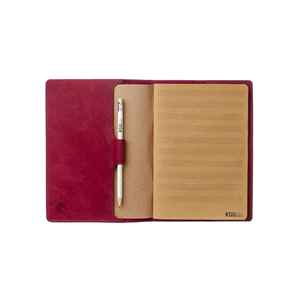 Porte-carnet professionnel de luxe pliable en cuir véritable durable, couverture de journal rechargeable, étui d'écriture NBC-0098 - Product Image 2