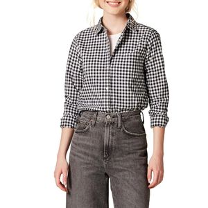Camisa de Popelina de Algodón para Mujer al por Mayor, Corte Regular, Manga Larga, con Cuello y Botones, Blusa de Oficina - Product Image 1