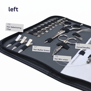 Salon <b>Hair</b> Extension Tools Set Micro Link Pliers Bead Opening Tool Loop Hook Needle Crimping Plier Sectioning <b>Clips</b> - Product Image 4