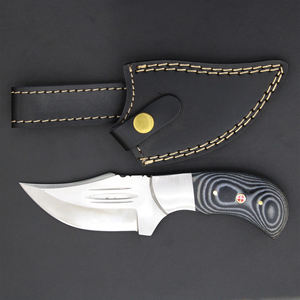 Cuchillo de caza de acero de Damasco hecho a mano de alta calidad, personalizado, con mango de madera, tipo Skinner, de 4 pulgadas, ¡muy vendido! - Product Image 1