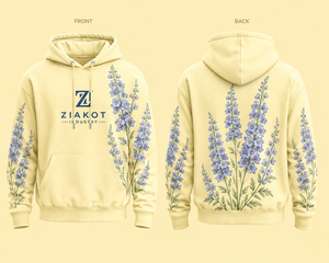 Sudadera con Capucha Personalizada al por Mayor con Diseño Floral, Verde Claro y Rosa Claro, Transpirable, Sudadera con Capucha para Hombre de Ziakot Industry - Product Image 2