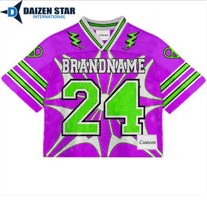 Camiseta de Fútbol Unisex de Malla 100% Poliéster, Transpirable, de Secado Rápido, Antibacteriana, Anti-UV, con Nombre de Equipo Personalizado y Mangas Cortas - Product Image 3