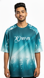 Camiseta Urbana Casual Oversize Sublimada para Hombre, Ajuste Holgado, Estilo Urbano, Top Moderno para Uso Diario - Product Image 3