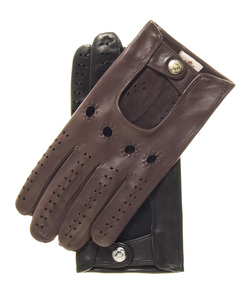 Gants de conduite unisexes en cuir de luxe, qualité supérieure, perforés, respirants, avec sangle de poignet réglable, toutes saisons, vente en gros - Product Image 1