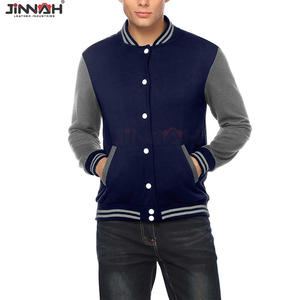 Chaquetas Varsity para Hombre con Logotipo Personalizado OEM, Mejor Precio, Venta Caliente, Chaqueta Varsity para Hombre con Mangas de Cuero de Dos Tonos y Bordado - Product Image 2