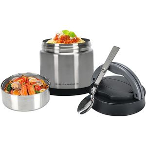 Contenitore Termico per Alimenti in Acciaio Inox da 23.6OZ, Isolato Sottovuoto, per Adulti, Bocca Larga, Ermetico, per Zuppe Calde e Cibo - Product Image 1
