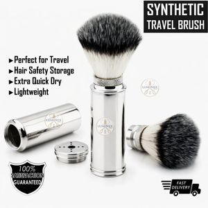 Brocha de Afeitar Compacta de Viaje con Pelo Sintético Silvertip - Product Image 2