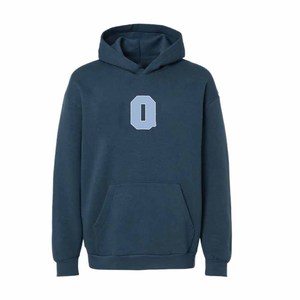 Sudadera con Capucha Personalizada para Fraternidad Griega, de Felpa Gruesa, con Apliques de Letras en Chenilla, Estilo Universitario |   Mar |   Azul - Product Image 6