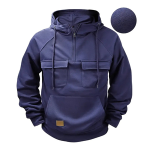 Sudadera con Capucha Casual de Moda 2026 con Bolsillos Tipo Cargo, Calidad Premium, Cómoda y Duradera, Estilo con Media Cremallera, Perfecta para Uso al Aire Libre - Product Image 6