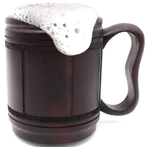 Mug en bois de haute qualité gravé, pour la bière et le vin, provenant d'un fournisseur indien pour l'exportation en gros, taille personnalisée, vaisselle - Product Image 4