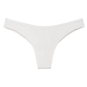 Braguitas de bikini de punto sin costuras con corte láser al por mayor para mujer, transpirables, ecológicas, de tiro medio, sin marcas - Product Image 2