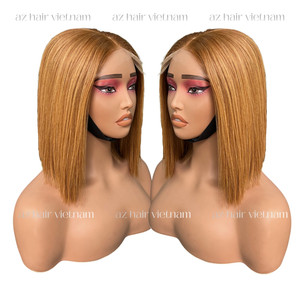 Wholesale Double Drawn 2x4 2x6 4x4 for HD <b>Lace</b> <b>Wig</b> Raw Vietnamese Hair Virgin Cuticle Aligned Highlight Blonde <b>Wigs</b> - Product Image 5