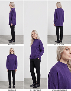 Oversized Turtleneck T Shirt Regular Sleeve Knitted <b>Women's</b> Tee <b>Top</b> Adult Style Streetwear Loosed T-Shirts - Product Image 5