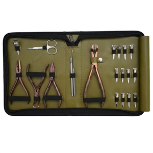 Kit de herramientas profesionales para extensiones de cabello, alicates para remover microperlas, herramienta de crimpado, alicates para extensiones de cinta, herramienta para abrir y cerrar perlas. - Product Image 1