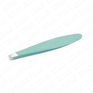Ensemble de 3 pinces à épiler pour sourcils avec logo personnalisé, en acier inoxydable, pointe inclinée, rose, bleu, vert, kit d'outils de beauté et de maquillage - Product Image 2