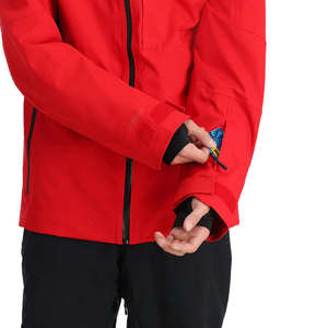 Veste de ski d'hiver imperméable pour homme, veste à capuche professionnelle pour snowboard, coupe-vent, thermique, vêtements de sport de montagne, parka rouge - Product Image 6