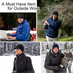 Unisex Earflap Knit Hat Solid Color Fleece Lined <b>Winter</b> <b>Cap</b> for Outdoor Wear Adult 56-58CM Casual Style - Product Image 6