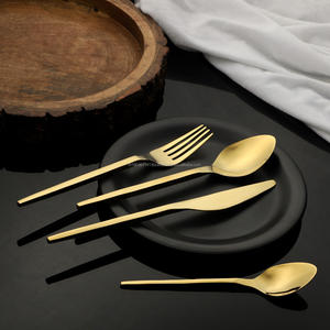 Juego de cubiertos/cubiertos de acero inoxidable Black PVD flora Grado 202/304 Cuchara brillante Tenedor y cuchillo Cuchara para bebé-Hecho EN LA India - Product Image 2