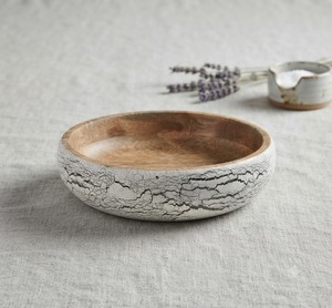 Tazón Redondo de Madera Hecho a Mano para Ensaladas y Servir, Acabado Natural, Plato para Comida y Aperitivos para Uso Doméstico y Camping - Product Image 3