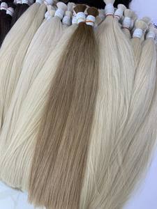 Venta al por mayor Bulk 100% Virgin Remy Extensiones de cabello vietnamita Resistente al desprendimiento Color claro Recto Onda natural Directo Nasa - Product Image 3