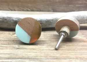 Manijas de resina y madera de lujo de la mejor calidad, artículos artesanales naturales, manijas de puerta de madera y piedra, accesorios de ferretería hechos en India. - Product Image 2