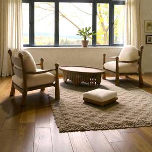 Sillón de Madera de Teca TainFurniture de Alta Calidad, Cojines Blancos Extraíbles, Sillón Ergonómico para Sala de Estar - Product Image 6