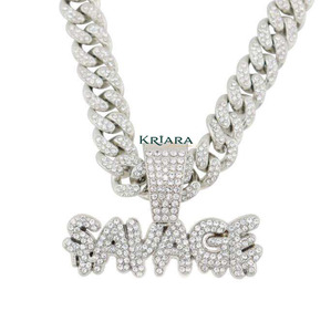 Pendentif Lettre Unisexe en Argent 925 Plaqué Or 18K et Or Rose avec Moissanite, Style Hip-Hop, Idéal au Quotidien - Product Image 4