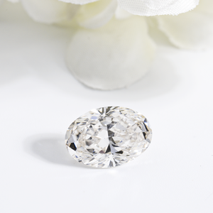 เพชรรูปไข่ 2 กะรัต เจียระไนแบบไอซ์เอาท์ CVD เพชรเลี้ยงในห้องปฏิบัติการ สีขาว VVS เพชรเลี้ยงในห้องปฏิบัติการสี D ราคาขายส่งที่ดีที่สุด - Product Image 4