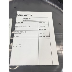 AMAT 0020-22478 XYCARB CERAMICS XYC 675110-6 8" - Equipo y Piezas de Semiconductores de Confianza de Marca Global - Product Image 3