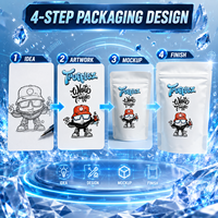 Faible MOQ 100 pièces Sachet Doypack personnalisé imprimé, conception gratuite en une heure, en plastique laminé Mylar de qualité alimentaire pour biscuits et snacks