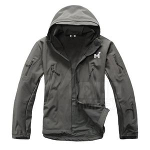 Chaqueta táctica de camuflaje con capucha para hombre, chaqueta impermeable de gran tamaño para exteriores, venta al por mayor - Product Image 2