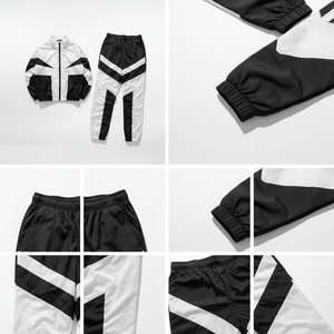 Conjunto de Pantalones y Chaqueta Deportiva Impermeable con Capucha, Unisex, de Nailon, para Otoño, Diseño 2 en 1, Personalizable con Logotipo, OEM - Product Image 4