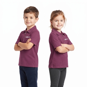 Camiseta Polo Unisex de Ocio, Personalizable con Etiqueta Privada, 100% Algodón, Cierre de Cremallera de un Cuarto, Transpirable, Corte Regular, Ecológica - Product Image 1