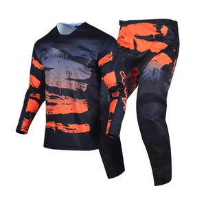 NUEVO Conjunto de Jersey y Pantalones de Motocross para Hombre, Ropa Deportiva Transpirable Delgada de Verano, Trajes de Motocross MTB Personalizados - Product Image 1
