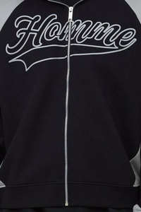 เสื้อฮู้ดดี้ผู้ชายทรงโอเวอร์ไซส์ คุณภาพสูง ลายพิมพ์บล็อกสีสันสดใส ซิปหน้า ผ้าคอตตอนผสม รับผลิตตามสั่ง ขายส่ง - Product Image 6