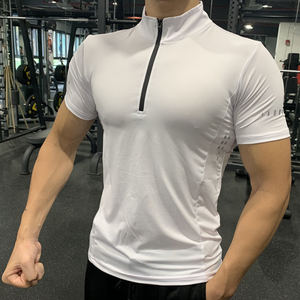 Chemises de sport pour hommes, à séchage rapide, pour la course à pied, le golf, la salle de sport, à manches longues, avec fermeture éclair 1/4, pull-over - Product Image 4