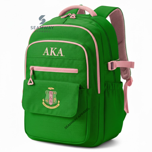 Alpha Kapa Alpha Sorority <b>Backpack</b> Stylish Bookbag Durable Cordura Daypack Large Capacity Rucksack Casual <b>Travel</b> Pack <b>For</b> <b>Women</b> - Product Image 2