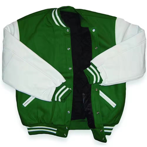 Chaqueta Varsity de Béisbol para Hombre de Alta Calidad, Fabricada por OEM, con Bordado Personalizado, Exterior de Lana, Impermeable y Ecológica - Product Image 3