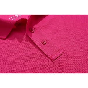 Chemise de golf pour homme à blocs de couleur, col contrasté bicolore, respirante, en coton et élasthanne, coupe ajustée, manches courtes - Product Image 5
