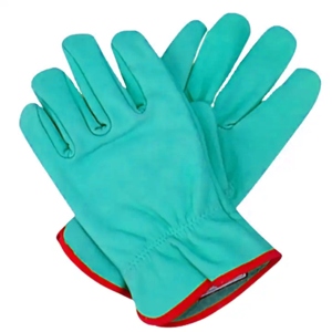 Long-Lasting Sheep Grain Leather Reflective Safety Work <b>Gloves</b> for Industrial Construction Enhanced Hand Protection - Product Image 3