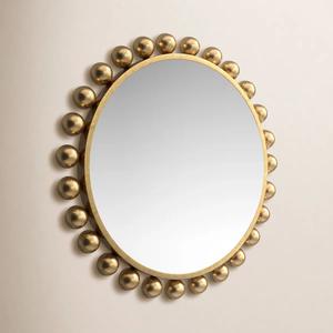 Espejo Decorativo de Pared de Lujo con Diseño de Rayos de Sol Dorados, Espejo de Vanidad para Colgar en la Pared, Espejo para Sala de Estar - Product Image 1